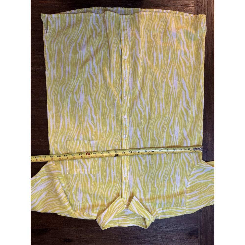 Seafolly Beach Shirt Women’s Small Zebra Resort Coverup In Celery swim - Picture 10 of 10